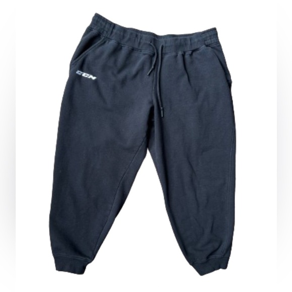 CCM Black Cuffed Joggers - Picture 1 of 3